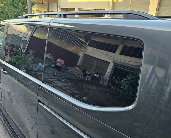 TRANSPORTER KOMBİ KISA ŞASE 2025 2026 2027 PORTBAGAJ TAVAN ÇITASI SİYAH - Resim 2