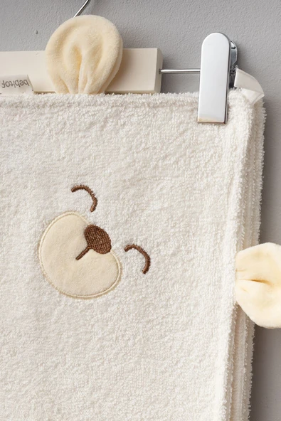 Bebitof My Baby Kumsal % 100 Pamuk 0 - 24 Ay Bornoz Sevimli Köpek Desen Kutu İçerisinde 30041 - Resim 3