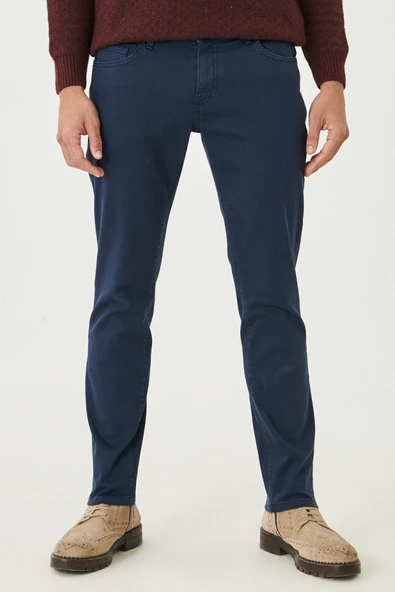 AltınYıldız Erkek Lacivert 360 Derece Her Yöne Esneyen Rahat Slim Fit Dar Kesim Pantolon ürün görseli 1