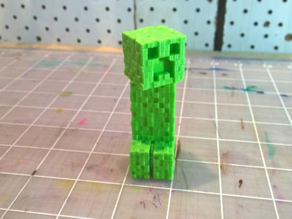 Hareketli Kafa ile Dokulu Minecraft Çocuk Oyuncak Süs Eşyası - 1