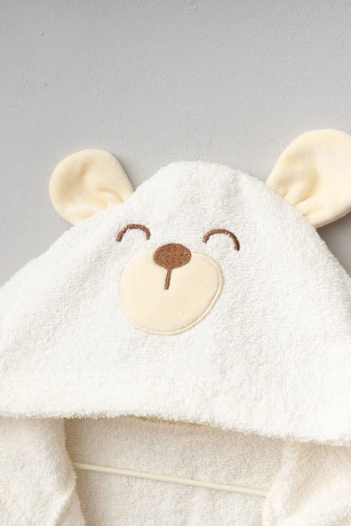 Bebitof My Baby Kumsal % 100 Pamuk 0 - 24 Ay Bornoz Sevimli Köpek Desen Kutu İçerisinde 30041 - Resim 5