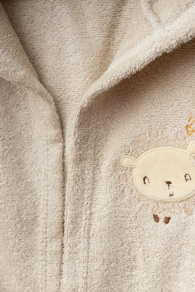 Bebitof My Baby Kumsal % 100 Pamuk 0 - 24 Ay Bornoz Seti Kuzucuk Desen Kutu İçerisinde 30039 - Resim 5