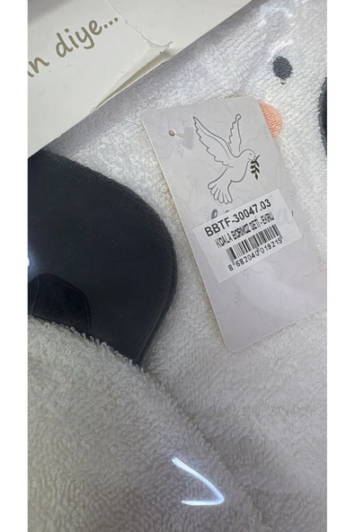 Bebitof My Baby Kumsal % 100 Pamuk 0 - 24 Ay Bornoz Seti Koala Desen Kutu İçerisinde 30047 - Resim 3