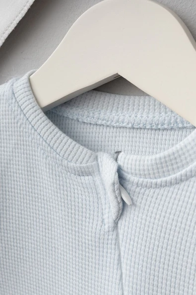 Bebitof My Baby Kumsal % 100 Coton 10 Lu Hastane Çıkışı Yeni Sevimli Balonlu Tavşan Desenli 10110 - 4