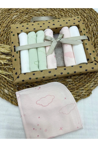 Caramell 7 Li Bebek Ağız Silme Mendili // Yeni Doğan // 2025 Mavi Uçan Araba 1204 - 2