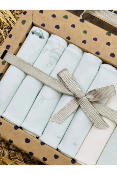 Caramell 7 Li Bebek Ağız Silme Mendili // Yeni Doğan // 2025 Yeşil Uçan Araba1204