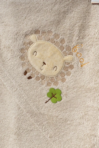 Bebitof My Baby Kumsal % 100 Pamuk 0 - 24 Ay Bornoz Seti Kuzucuk Desen Kutu İçerisinde 30039 - Resim 3