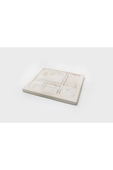 Bebitof My Baby Kumsal % 100 Coton 10 Lu Hastane Çıkışı Yeni Sevimli Balonlu Tavşan Desenli 10110 - 5