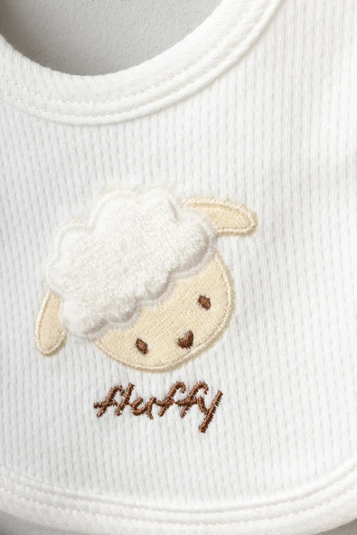 Bebitof My Baby Kumsal % 100 Coton 10 Lu Hastane Çıkışı Yeni Sevimli Kuzu Desenli 10120 - 3