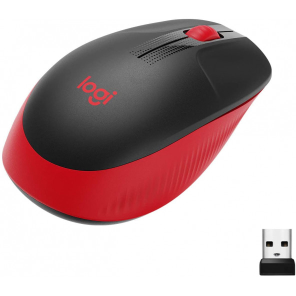 Logitech M191 Kablosuz Kırmızı Mouse 910-005910