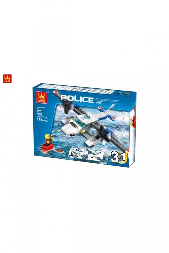 Wange Lego Polis Sahil Güvenlik Uçağı 3 İn 1 174 Parça