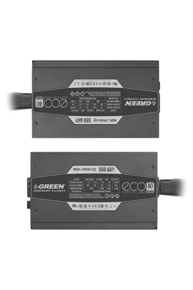 Green GP550A-ECO Rev3.1 550W 80+ Power Supply Pc Güç Kaynağı (3yıl Garanti) - 4