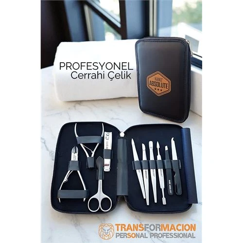 Modacar Manikür Pedikür Seti Profesyonel 304 Cerrahi Paslanmaz Çelik