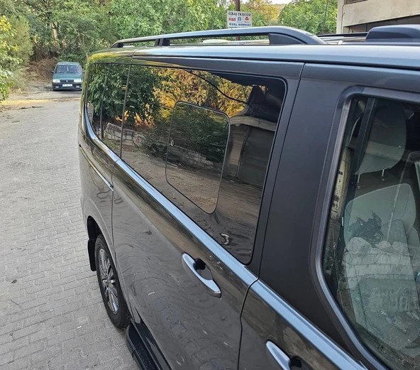 TRANSİT CUSTOM VAN KISA ŞASE 2025 2026 2027 PORTBAGAJ TAVAN ÇITASI SİYAH - Resim 3