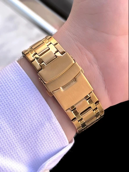 Joefox Çelik Kordon Dijital Ve Analog 2 Yıl Garantili 3 Atm Suya Dayanıklı Erkek Kol Saati JOE.CL08 - Resim 4