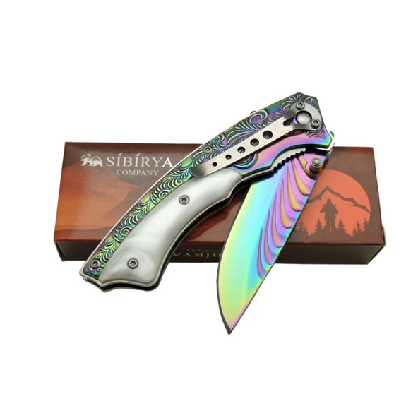 Sibirya İşlemeli Çakı Gökkuşağı Marka:Sibirya Ürün Kodu: S-2063X 19,5 CM - Resim 2