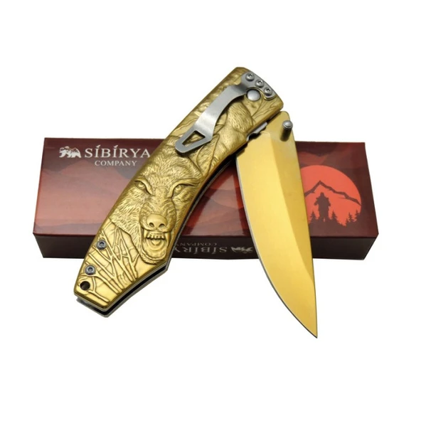 Sibirya Kurt Çakı Eskitme Marka:Sibirya Ürün Kodu: S-2072B 21 CM - Resim 6