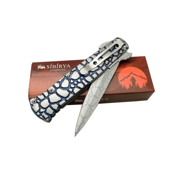 Sibirya Cobra Çakı Blue Marka:Sibirya Ürün Kodu: S-2075L 21,5 CM - Resim 2