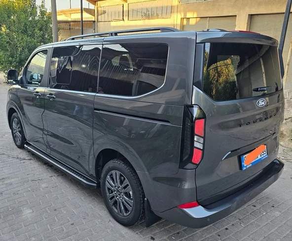 TOURNEO CUSTOM DELUXE KISA ŞASE 2025 2026 2027 PORTBAGAJ TAVAN ÇITASI SİYAH - Resim 3