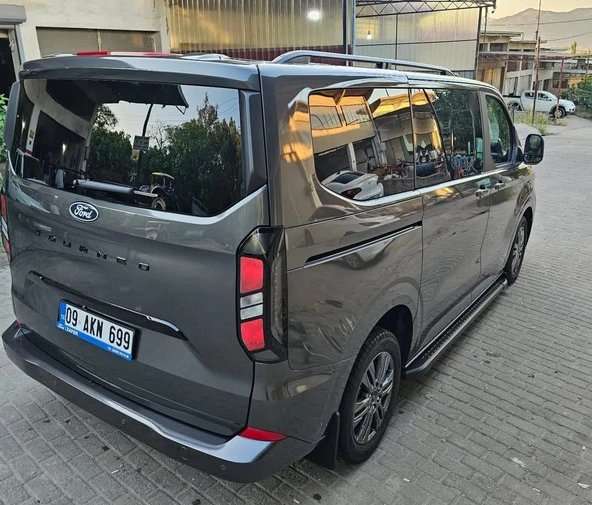 TOURNEO CUSTOM DELUXE KISA ŞASE 2025 2026 2027 PORTBAGAJ TAVAN ÇITASI SİYAH - Resim 2