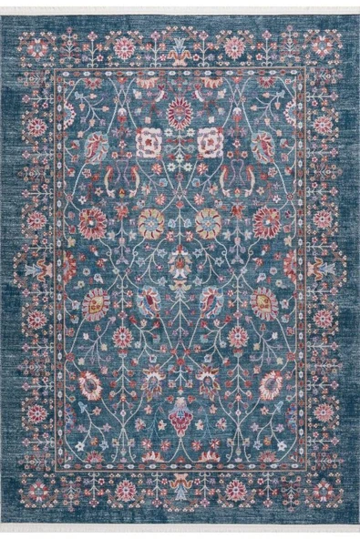 Pastel Halı Twist PS1164N Mavi Serisi Salon Oturma Yatak Odası Halısı ürün görseli 1