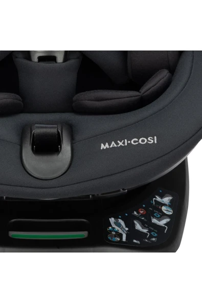 MAXİ-COSİ Maxi-cosi Spinel 360 S I-size Dönebilen Yatabilen Isofix'li 0-36 Kg Oto koltuğu Authentic Black - 6