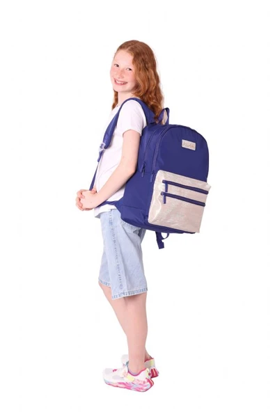 Kaukko Magic Dreams Kız Çocuk Dört Bölmeli Lacivert Okul Sırt Çantası (İlkokul+Ortaokul) - K1814 - Resim 6