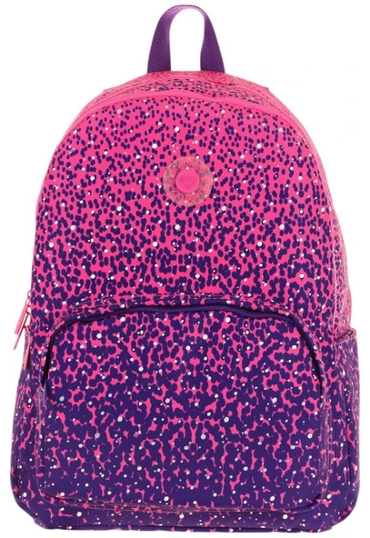 Kaukko Dots Kız Çocuk Üç Bölmeli İlkokul ve Ortaokul Çantası - Mor Nokta Desenli - K1806 - Resim 2