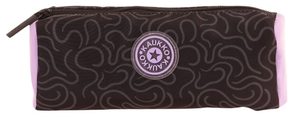 Kaukko İki Bölmeli Kız Çocuk Okul Kalem Çantası - Siyah Lila - K2751 - Resim 2