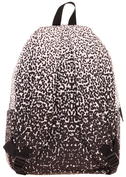 Kaukko Dots Kız Çocuk Üç Bölmeli İlkokul ve Ortaokul Çantası - Siyah Nokta Desenli - K1804 - Resim 3