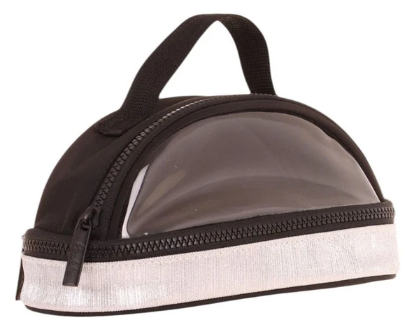 Kaukko Crescent Taşıma Saplı Kız Çocuk İki Gözlü Kalemlik - Siyah, Şeffaf Cepli - K2724 ürün görseli