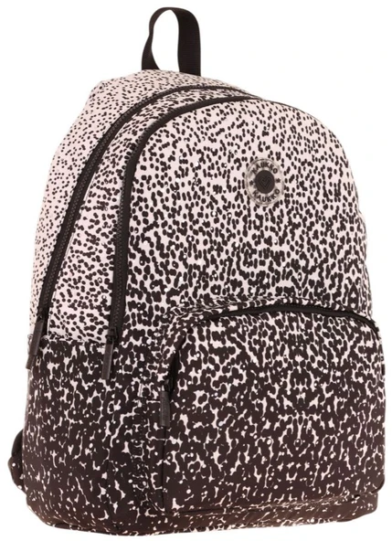 Kaukko Dots Kız Çocuk Üç Bölmeli İlkokul ve Ortaokul Çantası - Siyah Nokta Desenli - K1804 ürün görseli