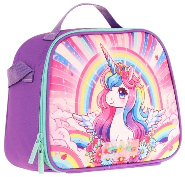 Kaukko Kids Kız Çocuk Isı Yalıtımlı Okul/Piknik Beslenme Çantası (Unicorn) L7249 ürün görseli