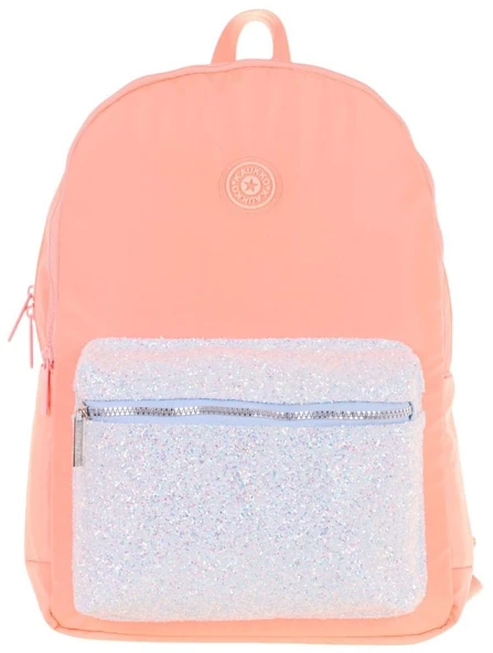 Kaukko Bright Kız Çocuk Taşlı Somon Üç Bölmeli Okul Çantası - K1810 - Resim 2