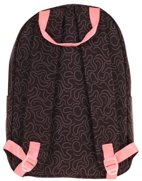 Kaukko Double Colors Üç Bölmeli Kız Çocuk Okul ve Günlük Sırt Çantası - Siyah Pembe - K1836 - Resim 3