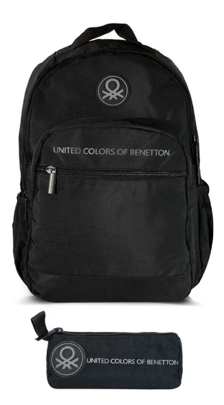 United Colors Of Benetton Monokrom Style Unisex Çocuk Sırt Çantası - Siyah - Erkek ürün görseli