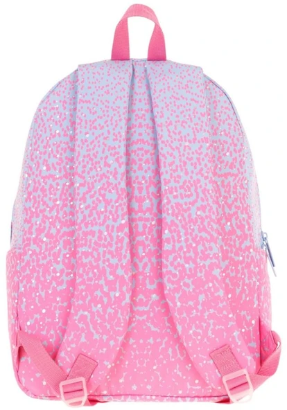 Kaukko Dots Kız Çocuk Üç Bölmeli İlkokul ve Ortaokul Çantası - Pembe Nokta Desenli - K1803 - Resim 3