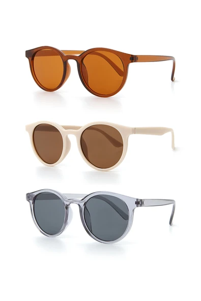 UNISEX GÜNEŞ GÖZLÜĞÜ 3'LÜ SET ürün görseli