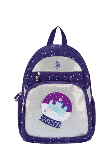 U.S. Polo Assn. Plcan25004 Sırt Çantası - Okul Çantası Mor - Resim 2
