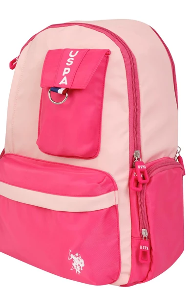 U.S. Polo Assn. Plcan24120 Sırt Çantası - Okul Çantası Pudra - Resim 3