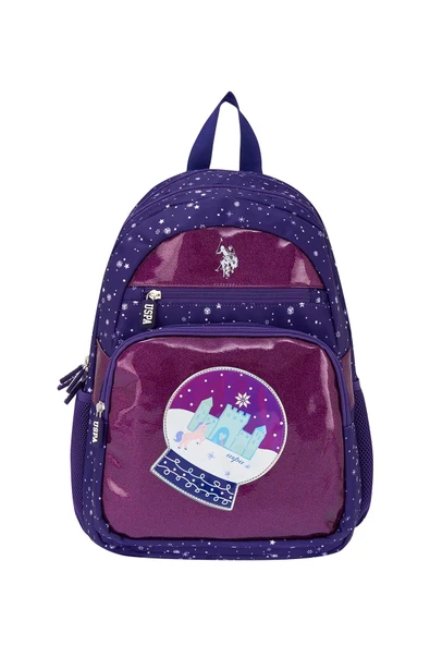 U.S. Polo Assn. Plcan25023 Sırt Çantası - Okul Çantası Mor - Resim 2