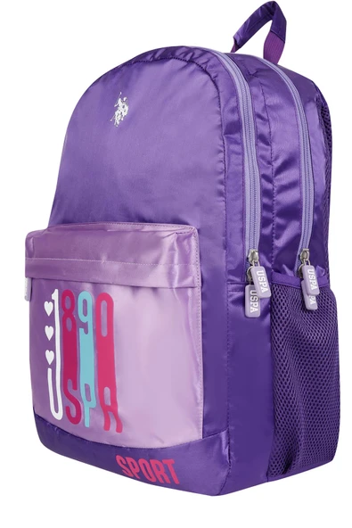 U.S. Polo Assn. Plcan24028 Sırt Çantası - Okul Çantası Mor - Resim 2