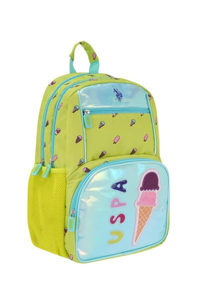 U.S. Polo Assn. Plcan25025 Sırt Çantası - Okul Çantası Lime - 1