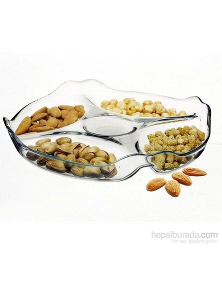 10467 Bölmeli Çerez Ve Kahvaltı Tabağı & Basic*25 Cm ürün görseli 1