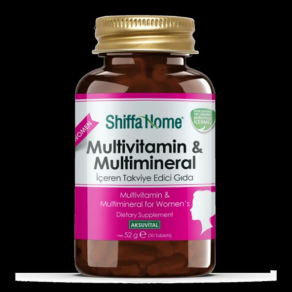 Shiffa Home Multivitamin & Multimineral - Kadın 30 Tablet
