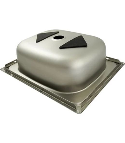 SİNKON Paslanmaz Krom Evye 40X50 Ankastre Eviye Sağ Delikli - 2