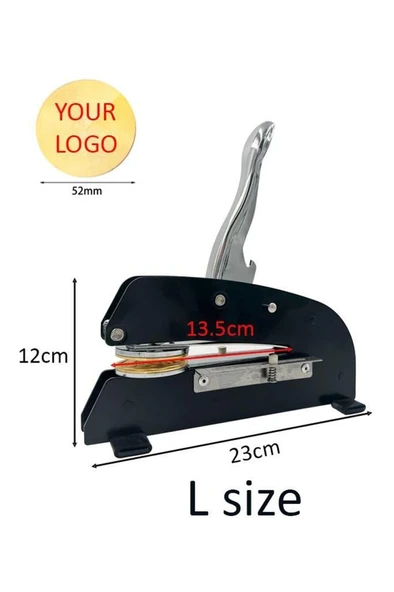 Soğuk Mühür Kabartma Damga A4 Uzun Kol Masaüstü Çelik Mühür - 11