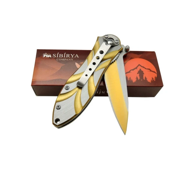 Sibirya Lale Çakı Gold Marka:Sibirya Ürün Kodu: S-2091A 18,5 CM - Resim 2