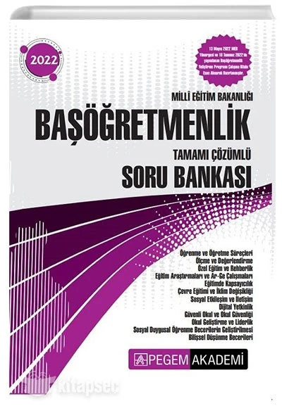 2022 MEB Başöğretmenlik Soru Bankası Pegem Akademi Yayınları ürün görseli 1