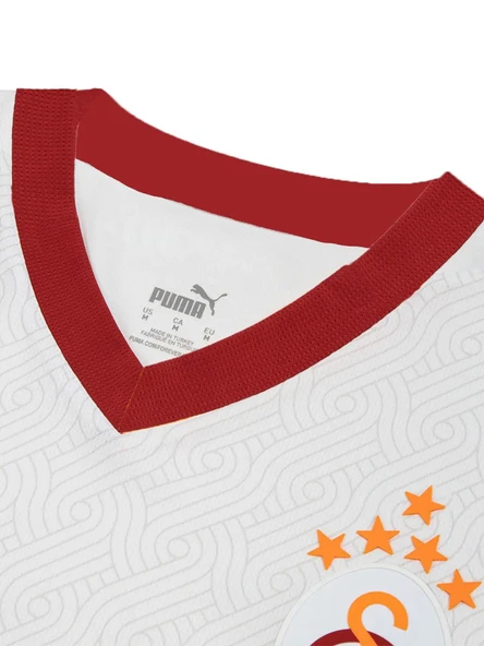 Galatasaray Orijinal Lisanslı 2024/25 5 Yıldızlı Beyaz Deplasman Taraftar Forma - Resim 4